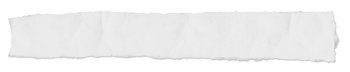 Long, thin paper tear