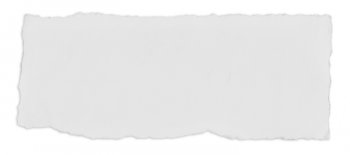 Blank paper clipping