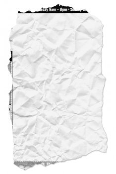 Wrinkled newspaper graphic